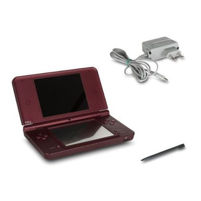 Nintendo DSi XL Konsole in Bordeauxrot mit Ladekabel #90A