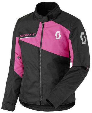 SCOTT Sport Pro DP Damen-Textiljacke, Schwarz-Pink, DL / 40