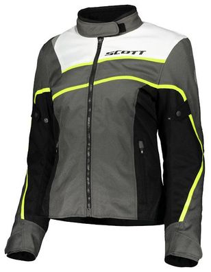 SCOTT SportR DP Damen-Textiljacke, Dunkelgrau-Neongelb, DXXL / 44