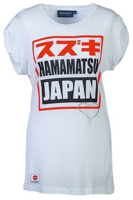 SUZUKI Original Hamamatsu Damen-T-Shirt, Weiss, L