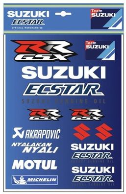 SUZUKI Original MotoGP Team Aufkleber-Kit, Blau