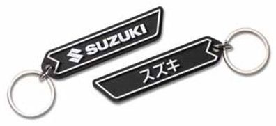 SUZUKI Original Schlésselanhänger, Schwarz-Weiss, #S990F0-MKEY1-000