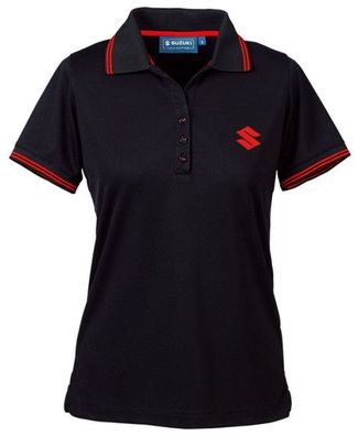 SUZUKI Original Team Damen-Polo-Shirt, Schwarz, XL