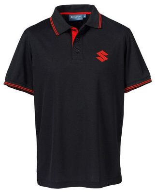 SUZUKI Original Team Polo-Shirt, Schwarz, XL