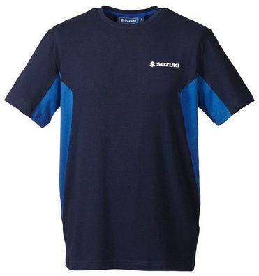SUZUKI Original Team T-Shirt, Blau-Schwarz, L