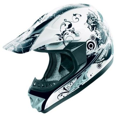 UVEX SX 270 OffRoad-Helm, Weiss-Schwarz, L