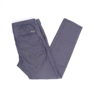 HUGO BOSS Jeans Hose W32 L28 blau gepunktet 32/28 Straight JA6789