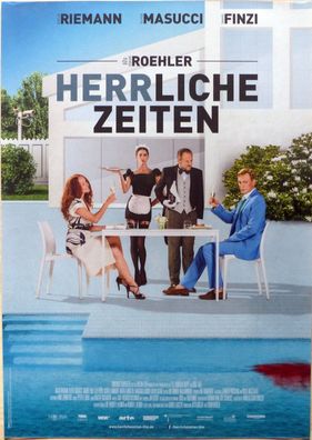 HERRliche Zeiten - Original Kinoplakat A1- Katja Riemann, Oliver Masucci - Filmposter