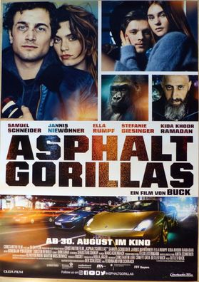 Asphaltgorillas - Original Kinoplakat A0 - Ella Rumpf, Jannis Niewöhner - Filmposter