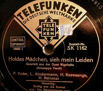 Various Artists "Selig wie die Sonne - Meistersinger von Nürnberg" 78rpm 1932