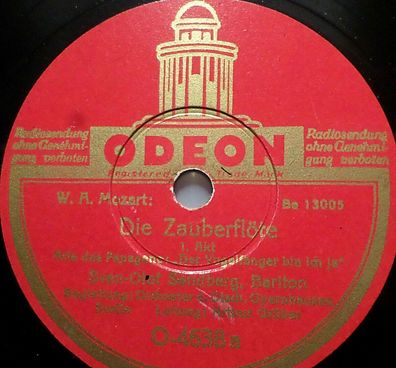 Sven-Olof Sandberg "Ein Mädchen oder Weibchen / Der Vogelfänger..." Odeon 1941