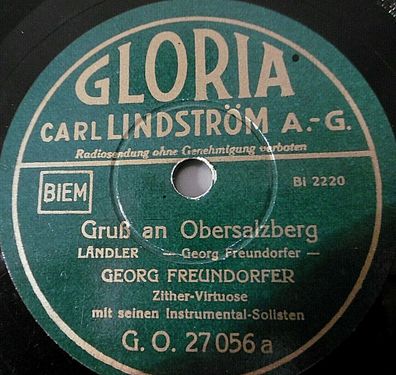 Georg Freundorfer "Gruß an Obersalzberg / Berchtesgadener Freuden" Gloria 1935