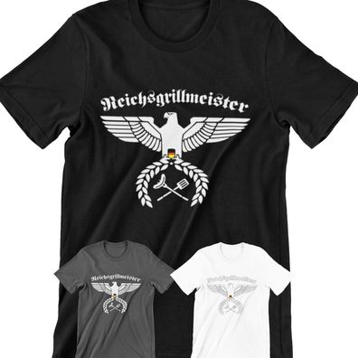T-Shirt Reichsgrillmeister Shirt Deutschland Grillen Barbeque Grill Griller #RGM