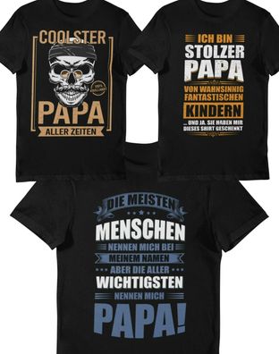 Shirt Coolster Papa Geschenk bedruckte Shirts Familie Geburtstag Vater