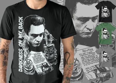 Cash T-Shirt Johnny Rock n Roll Rockabilly SUN Prison USA Rock Roll #DOMB -
