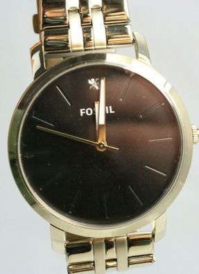Fossil Lux Luther Three-Hand Gold-Tone Stainless Steel Watch BQ2416