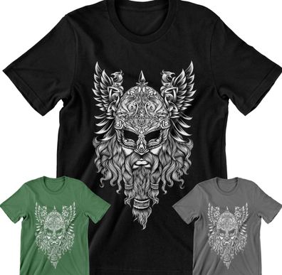 Odin T-Shirt Valhalla Thor Vikings Ragnar Wodan Shirt Nordmann Tribal #OKTW
