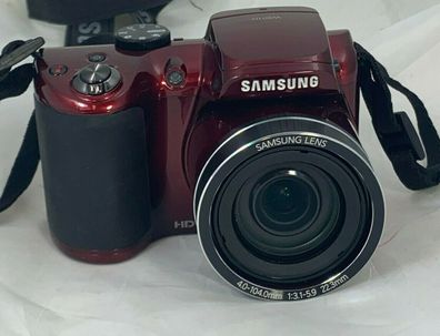 Samsung WB110 Digitalkamera 20,2 Megapixel 26-Fach Opt. Zoom Rot C24 2091 i4