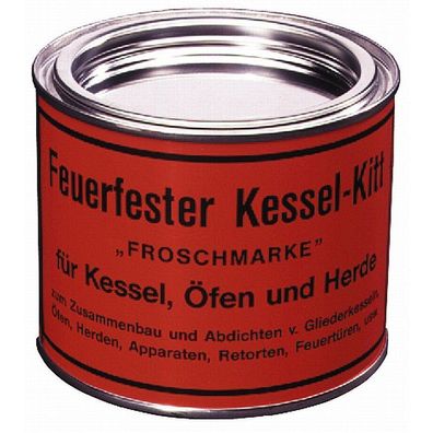 Feuerfester Kessel-Kitt 1Kg Froschmarke, Ofen Kitt Dichtungskitt