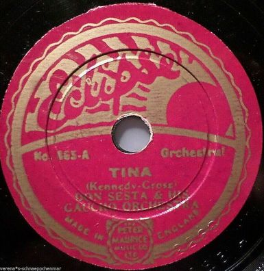 DON SIESTA & GAUCHO Orchestra "Roses Of The South / Tina" Eclipse 20 cm 78rpm