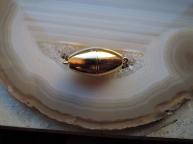Magnetverschluß 925er Silber vergoldet 14 mm Magnetschließe Basteln Kette Armban 