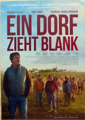 Ein Dorf zieht blank - Original Kinoplakat A1 - François Cluzet - Filmposter