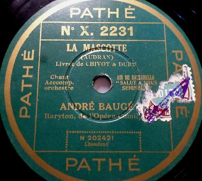 ANDRÉ BOUGÉ "Le Grand Mogul / La Mascotte" Pathé 78rpm 10"