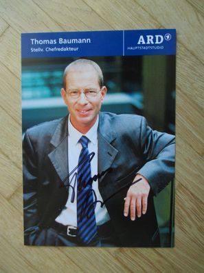 ARD Fernsehjournalist Thomas Baumann - handsigniertes Autogramm!!