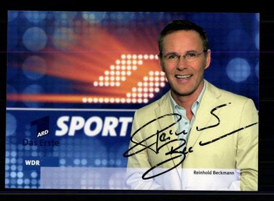 Reinhold Beckmann ARD Sportschau Autogrammkarte Original Signiert ## BC 185430