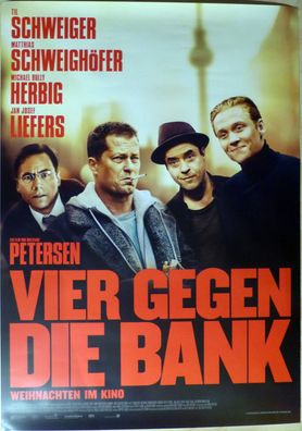 Vier gegen die Bank - Original Kinoplakat A0 - Til Schweiger - Filmposter