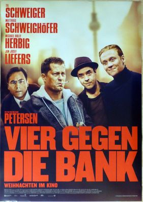 Vier gegen die Bank - Original Kinoplakat A1 - Til Schweiger - Filmposter