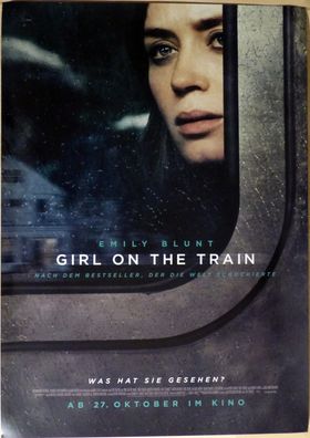 Girl on the Train - Original Kinoplakat A1 - Emily Blunt Rebecca Ferguson- Filmposter