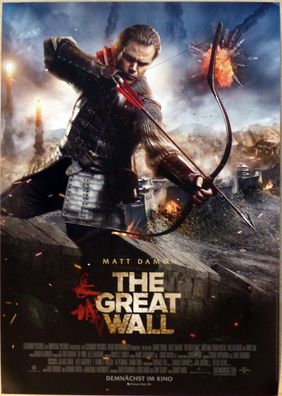 The Great Wall - Original Kinoplakat A1 - Matt Damon, Jing Tian - Filmposter