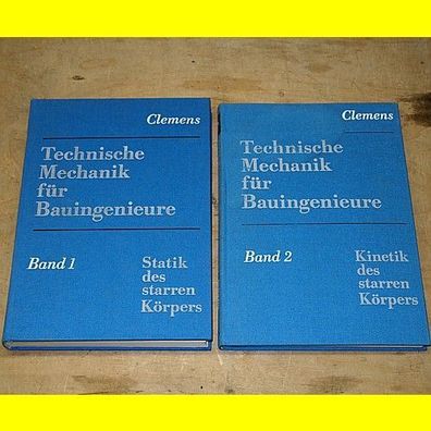 Technische Mechanik für Bauingenieure Band 1 + Band 2 von Clemens 1985
