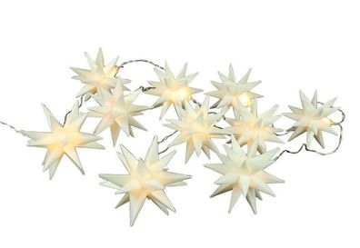 LED Weihnachts-Lichterkette - 3D Sterne / 550 cm - Fenster Deko Beleuchtung Außen