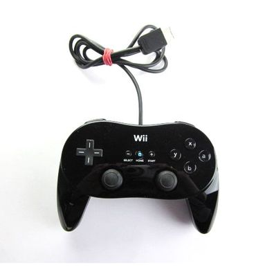 Original Wii Classic Controller Pro - Pad in Schwarz
