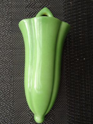 alte Wandvase Keramikporzellan 50/60er Jahre Nr 5750 grün