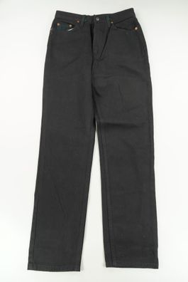 Levi Levi's Jeans Hose W31 L32 31/32 schwarz uni Gerade Denim C502