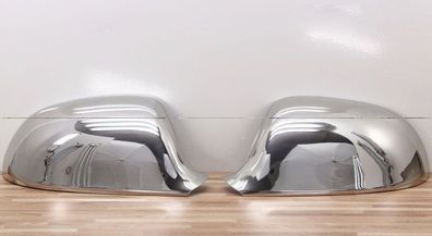 Spiegel Kappen aus Edelstahl Zierkappen für Audi Q3 A4 B8 Chrom