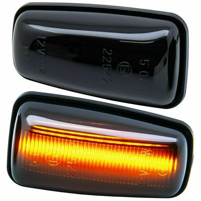 LED Seitenblinker black passend für Peugeot 106 II 306 406 Partner I [7607-1]