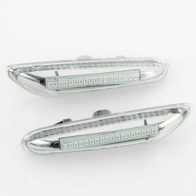 LED Seitenblinker für BMW E46 E60 E61 E90 E91 E81 E84 E83 E53 | Klarglas | 7134