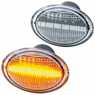 LED Seitenblinker passend für FIAT 500, 500C, 500L ab 07- | Klarglas [72405]