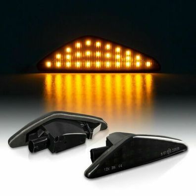 LED Seitenblinker schwarz für BMW X3 F25 | X5 E70 | X6 E71, E72 [7137-1]