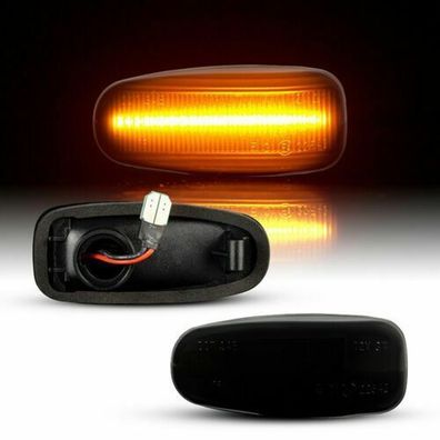 LED Seitenblinker schwarz für Mercedes W202 S202 W210 S210 A208 C208 R170 7231-1