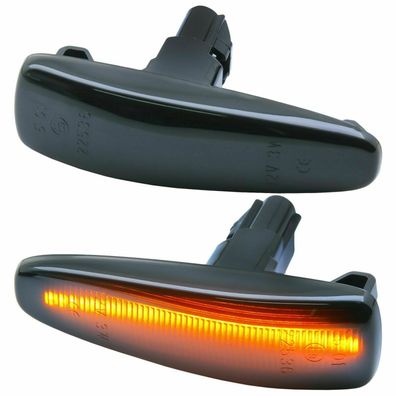 LED Seitenblinker schwarz für Mitsubishi Lancer VIII + Sportback 08-17 [73604-1]