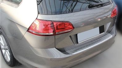 MATT gebürstet VW Golf 7 Variant ab 2012 Edelstahl Ladekantenschutz Abkantung
