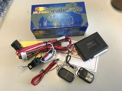 Plug&Play Funkfernbedienung mit 2 Chrom Sender passgenau für VW Golf 3