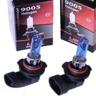2x LIMA HB3 US 9005 Xenon Look 12V 60W Halogen Lampe super weiss