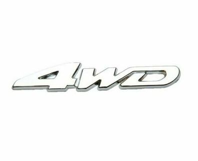 3D ABS Chrom 4WD 4x4 Allrad Offroad Aufkleber Emblem Logo Schriftzug NEU