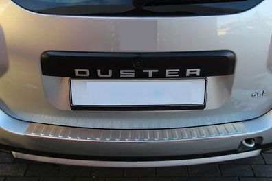 Dacia Duster Ladekantenschutz Chrom Edelstahl mit Abkantung für Heckstoßstange